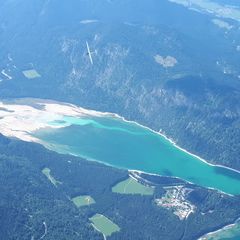 Flugwegposition um 13:02:37: Aufgenommen in der Nähe von Bad Tölz-Wolfratshausen, Deutschland in 2815 Meter